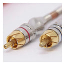 Cabo Coaxial Rca Blindado Banhado A Ouro De 5m Kx3 Laranja
