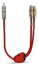 Cabo Y Stetsom Tripla Blindagem 2 Macho 1 Fêmeas Rca 45cm