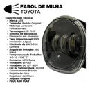 Kit Farol De Milha/auxiliar Led Embutido Universal 40w 6000k