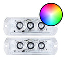 Par Farol Rgb Mp Led 7 Cores 3 Leds 1,5w Para Central Zendel