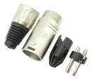 Conector Santo Angelo Xlr Linha 3 Polos Macho Niquelado
