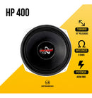 Woofer Hard Power Hp 400h Mid Bass 400rms 10 Polegadas 8ohm