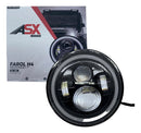 Farol Redondo 7 Polegadas Asx H4 Angel Eyes