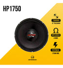 Subwoofer Hardpower Hp1750sg 4ohms 15 Pol Original