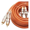 Cabo Coaxial Rca Blindado Banhado A Ouro De 5m Kx3 Laranja