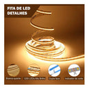 Fita Led 240led Por Metro 3528 P/ Perfil - 5 Metros - 3000k