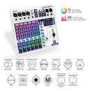 Mesa De Som Taramps T0804 Player Fx Multicolor 8 Canais Usb