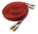 Cabo Rca Techone Blindado 5m Vermelho Svart