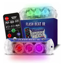 Kit Strobo Flash Beat Ir Zendel Controle Som Automotivo Rgb