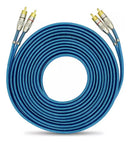 Cabo Rca Techone Blindado 5 Metros Azul 5mm Svart