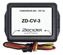 Conversor De Voltagem De 24v Para 12v 3a Zendel 36w