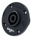 Conector Plug Speakon Femea De 4 Vias Painel Redondo Sa2x