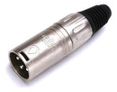 Conector Santo Angelo Xlr Linha 3 Polos Macho Niquelado