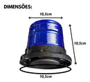 Giroflex 12/24v Azul Em Led Warning Light Asx Bivolt