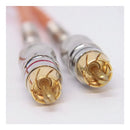 Cabo Coaxial Rca Blindado Banhado A Ouro De 5m Kx3 Laranja