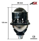 Kit Led Projetor Retrofit Universal 2,5 Bivolt 80w