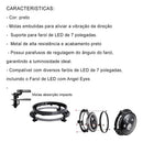 Suporte Farol Angel Drl Asx 45w H4 Redondo 7 Polegadas