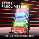 Strobo Stetsom Rgb Ritimico Bluetooth Kit 1 Central 4 Farois