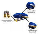 Cabo Rca Techone Blindado 5m Azul