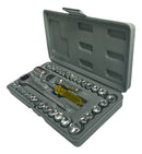 Jogo De Chaves De Soquete Combinadas Cachimbo Kit 40 Peças