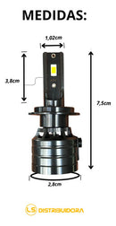Par De Ultra Led Asx 70w 10000 Lúmens 6000k