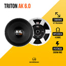 Alto Falante Triton Ak 6.0 18p 3000w Rms 4 Ohms Original