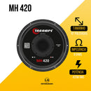 Medio Grave 10 Polegadas Alto Falante Taramps Mh420 8ohms