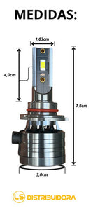 Par De Ultra Led Asx 70w 10000 Lúmens 6000k