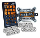 Strobo Automotivo Ritmico 3.0 Ajk 4 Faróis Rgb + Controle 6w