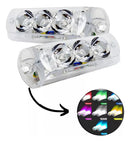 Par Farol Rgb Mp Led 7 Cores 3 Leds 1,5w Para Central Zendel