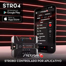 Strobo Stetsom Rgb Ritimico Bluetooth Kit 1 Central 4 Farois