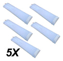 5x Luminárias Asx  72 Led 12w - Bivolt - 6000 Lummens