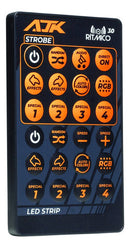 Strobo Automotivo Ritmico 3.0 Ajk 4 Faróis Rgb + Controle 6w