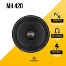 Medio Grave 10 Polegadas Alto Falante Taramps Mh420 8ohms