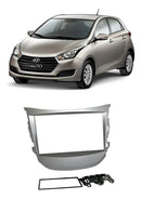 Moldura 2 Din Hyundai Hb20 G1 Prata Fiamon 12/19 3326 Prata