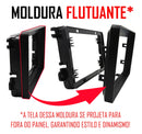 Moldura 2din Fiamon 5991 Flutuante Multimidia 9 Polegadas Gol Voyage Saveiro G7 G8 G9 Amarok Jetta Tiguan Passat Fusca Cor Preto