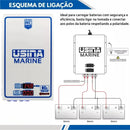 Fonte E Carregador De Bateria Nautico SPARK ELETRONICS Usina Marine Branco 12v 60a