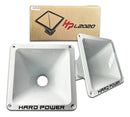 Kit com 2 Cornetas Hard Power HP L2020 Quadrada 2'' Logo Preta