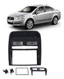 Moldura 2 Din Fiat Linea 2008 À 2014 - Black Piano - Fiamon