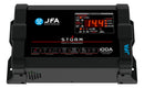 Fonte Carregador Automotivo JFA Storm 100A Bivolt com Medidor Preto