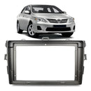 Moldura Painel Dvd 2din 9 Pol Toyota Corolla 08 A 2014 4151 Grafite