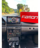 Moldura 2 Din Multimidia Mp5 9 Pol Uno Mille Fiorino 6098 Preto