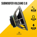 SUBWOOFER JBL VULCANO 3.8 1900 W RMS 4 OHM 18 POL