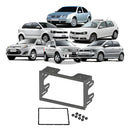 Moldura Painel 2 Din Golf Polo Fox Fiesta Ecosport 4052 Prata