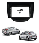 Moldura Painel Multimidia 9 Pol Hyundai Hb20 2012/19 6038 Prata