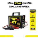 Fonte Carregador Usina Aux. D/partida Charger 60a 12v Bivolt
