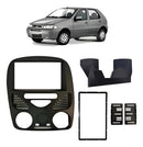 Moldura 2din Palio G2, Siena E Strada Fire 02/14 Preto 4279 Preto