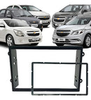 Moldura Fiamon 2 Din Onix Prisma Spin Cobalt Onix Joy 2470 Preto