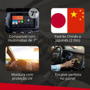 Moldura 2din Multimidia 7 Pol Fiat Mobi 2016 Até 2025 4009 Preto