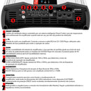 Modulo Amplificador Taramps Md 5000.1 4 Ohms Som Automotivo Branco